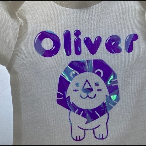 SALE Customized One-piece bodysuit with Holographic Lion - Picture 5 of 5
